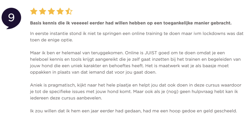 Review Aniek Wendt