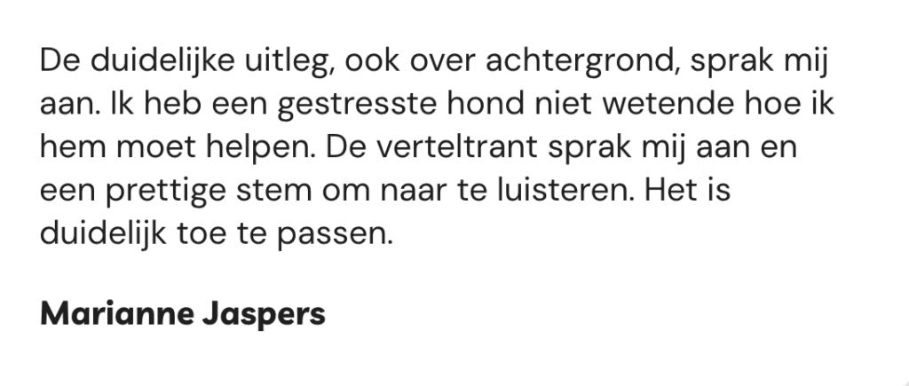 Ervaringen Aniek Wendt